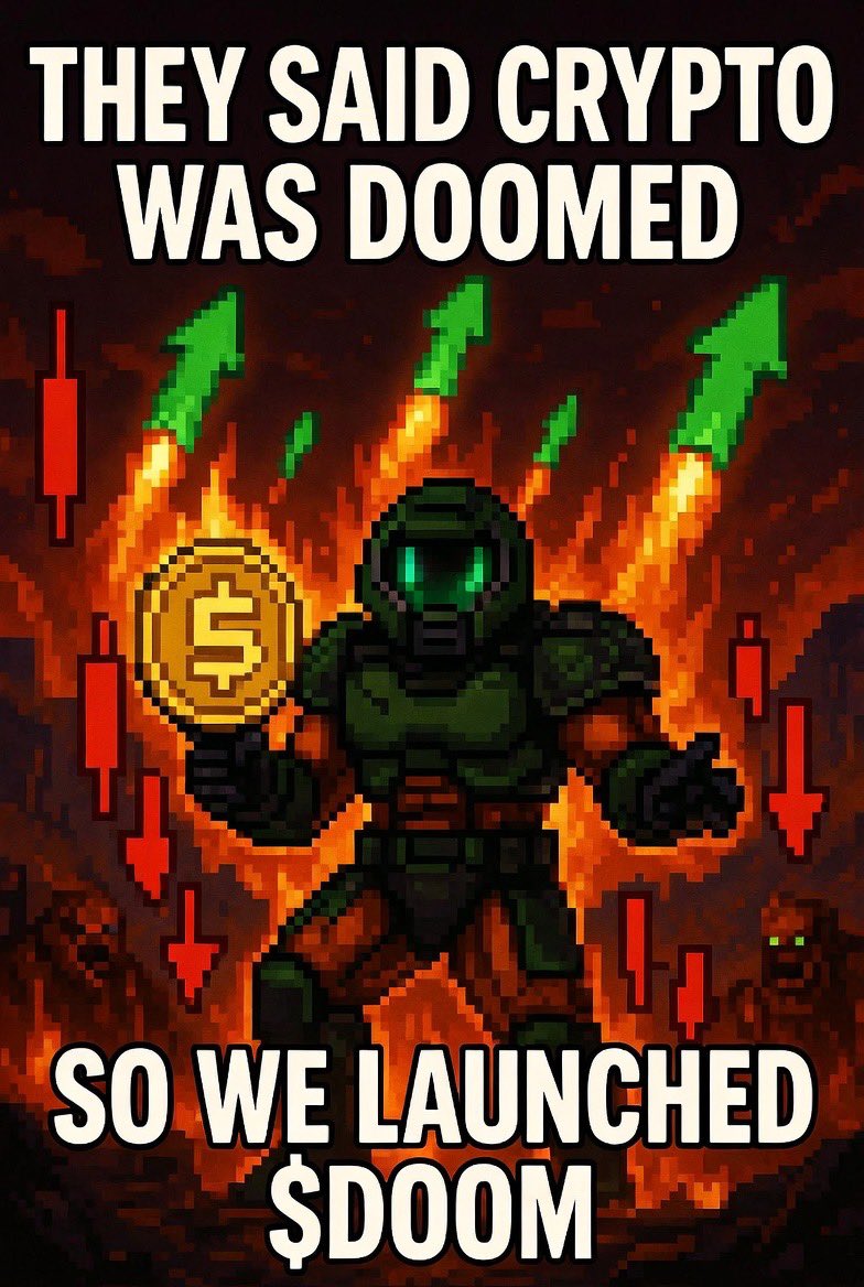 itbrendini's tweet photo. Be doomed or join $Doom https://t.co/kQh4eCMmA8