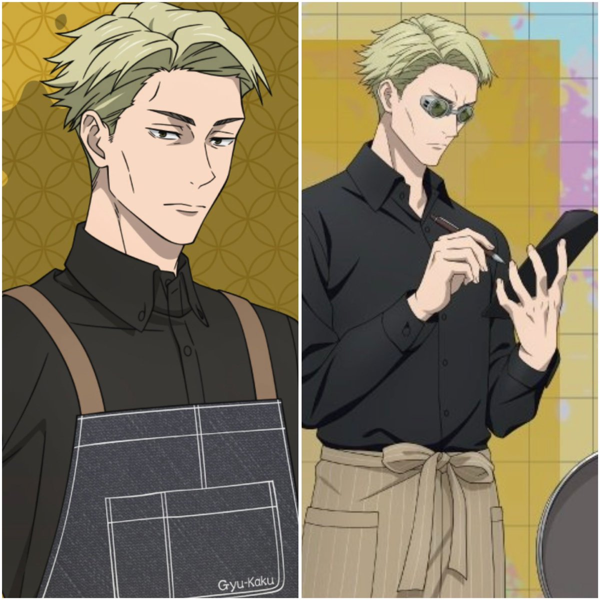 Nanamis_love's tweet photo. Second time we get Nanami as Chef/Waiter in black.
We don’t have tipping culture but i can take his https://t.co/TnYP8kJhHn
