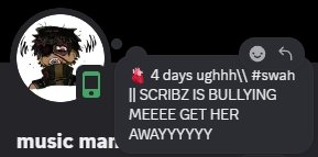 scribzlimetime's tweet photo. do not listen to a word he says i did no such thing @MusicManSam25 https://t.co/PaTG0Rg6U9