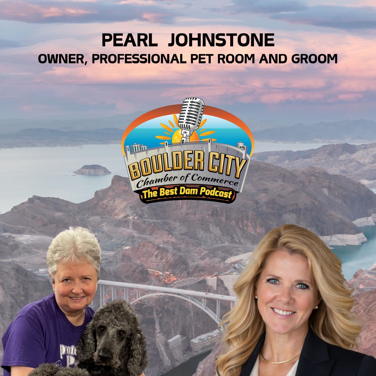 BCNevadaChamber's tweet photo. 🎙️ New Podcast Episode Alert 📢

Jill catches up with Pearl Johnstone of Professional Pet Room and Groom on The Best Dam Podcast! 
https://t.co/fXvcJ8iIv2

🗓️ 30 years of pet care in Boulder City
🫧 TheraClean microbubble spa magic
🌸 Propagating African violets for shelter pets https://t.co/pB5kvrpkaB
