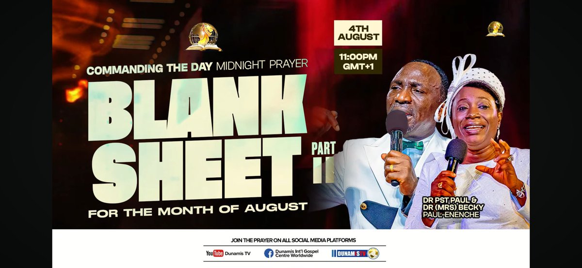 reginaldosmith1's tweet photo. https://t.co/k8sjk4oM39
#CommandingTheDayMidNightPrayer #CTDMP #commandingtheday #MidnightPrayers #prayer #DrPaulEnenche #DrBeckyPaulEnenche #reginaldosmith1 #ItsPossibleWithGod #childofGod #itspossiblerobs #WordOfGodisPowerful #Africa #pray #gospel https://t.co/rOCQkPf6aq