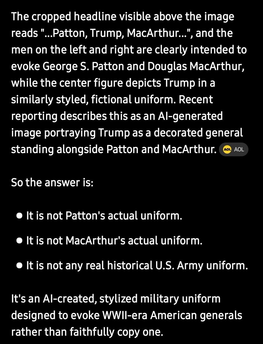 DemirandaJC's tweet photo. @MeidasTouch Way to go, ChatGPT.  #stolenvalor https://t.co/mDKhOj8YWz