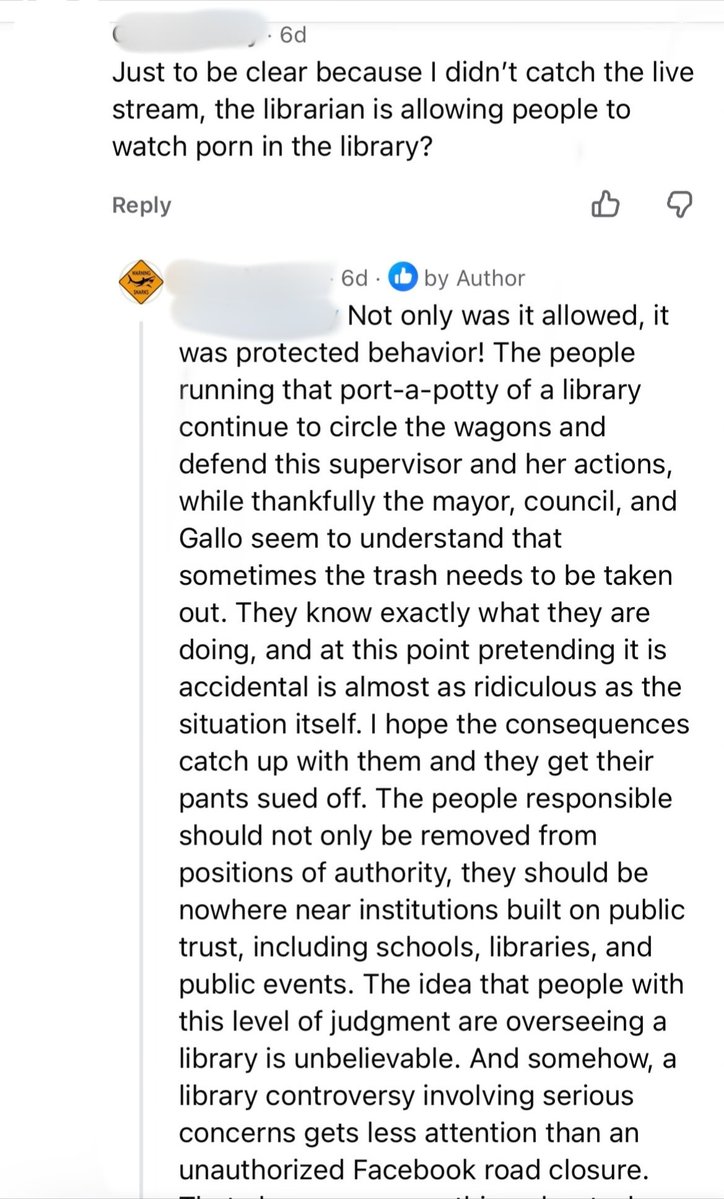 wakeupnj's tweet photo. Why is the Freehold Public Library @FreeholdLibrary allowing people to look at porn on their computers? 

The one librarian apparently said "One person's pornography is another person's art". Ignoring complaints about this as well! They are also allowing homeless people to sleep in the library as well. What the absolute hell Jersey!

Special Meeting of the Trustees of the Freehold Public Library will be Wed, August 5, 2026 7:00 p.m.
https://t.co/y8KNhByzIl