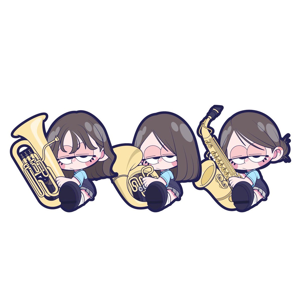 CF_Ghost's tweet photo. SCHOOL BAND🎼

#絵　#イラスト　#フリーアイコン　#1日1絵　#吹奏楽部　 #art https://t.co/IUXwEeeOj3