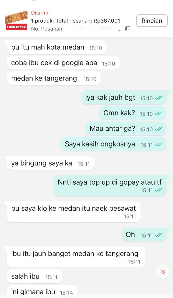 itsamarl's tweet photo. pesen shopeefood dari Tangerang ke Medan😭 https://t.co/Sgs0tzJ9LE