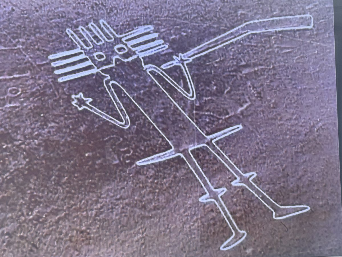 NotBrainwashed7's tweet photo. @CatholicCassie Can somebody explain to me why the Pope has a stick figure on his uniform that is depicted in a giant pictogram in South America?

What is the significance?

Go to the video in the first comment and fast forward to 10 minutes in for location of the Giant pictogram in S America https://t.co/OlVOXmkgwe