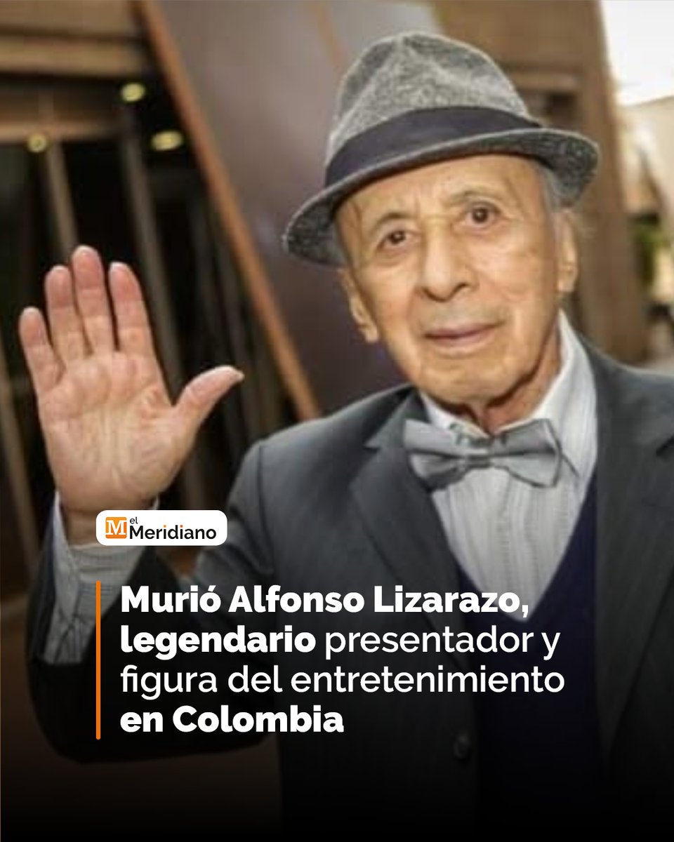 elmeridiano_co's tweet photo. #Colombia | En las últimas horas se confirmó el fallecimiento del reconocido presentador colombiano Alfonso Lizarazo, una de las figuras más icónicas y recordadas en la historia de la televisión y el entretenimiento en el país.

Su partida ha generado múltiples reacciones y mensajes de condolencia en redes sociales por parte de personalidades del medio periodístico, artístico y de la audiencia que acompañó su trayectoria durante décadas en la pantalla chica.

#ElMeridianoTeUbica