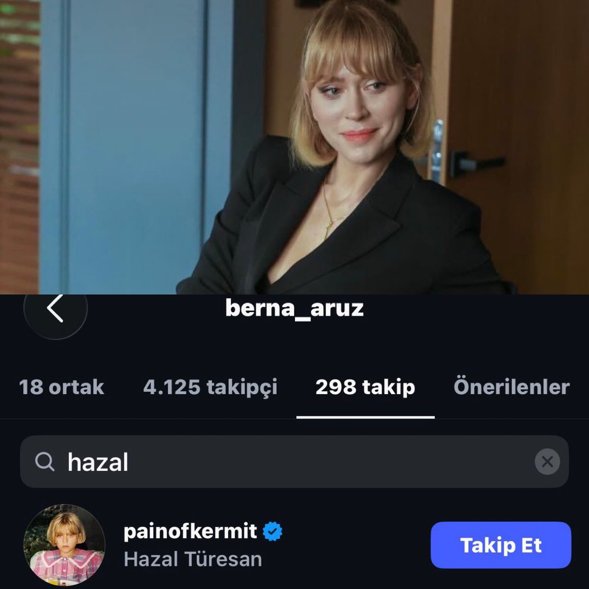 brahimjhva's tweet photo. #hazaltüresan #yeralti

كاتبة سيناريو مسلسل " تحت الأرض "  برنا أروز، بدأت بمتابعة الممثلة هازال تورسان …

هل تحمل هذه المتابعة تلميحًا لانضمام هازال تورسان إلى طاقم العمل بالموسم الجديد !!👀 https://t.co/1lVPkTVQcH