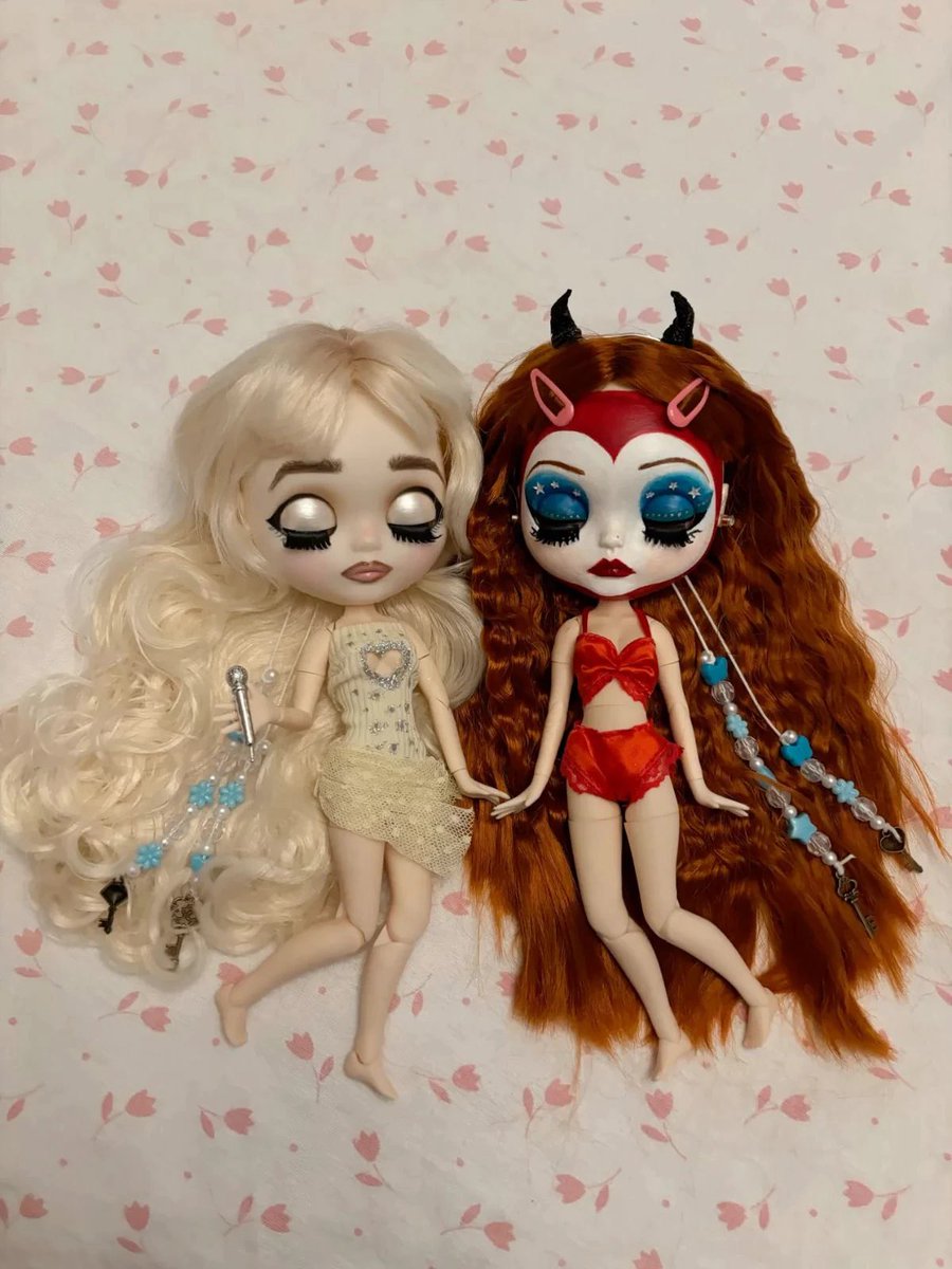 redwinebrina's tweet photo. just when i thought chappbrina couldn’t get any cuter, someone made them in doll form https://t.co/CnDAyABvE3