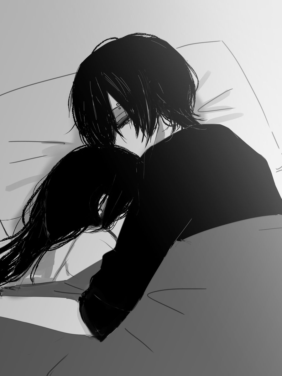 S_krsasiy's tweet photo. 彼女と一緒に寝る時の二人🖤❤️‍🩹 https://t.co/7AFdK1pBc9