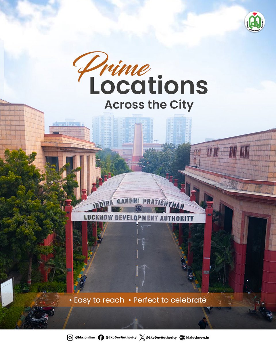 LkoDevAuthority's tweet photo. Book your perfect venue effortlessly..!
LDA Community Centres are now just a click away on the official website.

#CommunityCentre #PerfectVenue #LDA #LucknowDevelopmentAuthority #BookOnline https://t.co/HdUk2DV1pk