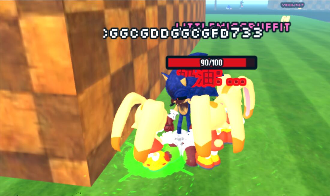 Vensennos's tweet photo. 🐰&amp;🦔
Creams n Sonic.exe!this is really adorable...The Creams are having fun with exe( )🐰🐰🐰 #sonicexe.  #Cream （have anyone can tell me how this tags works???） https://t.co/eLez8MMzNy