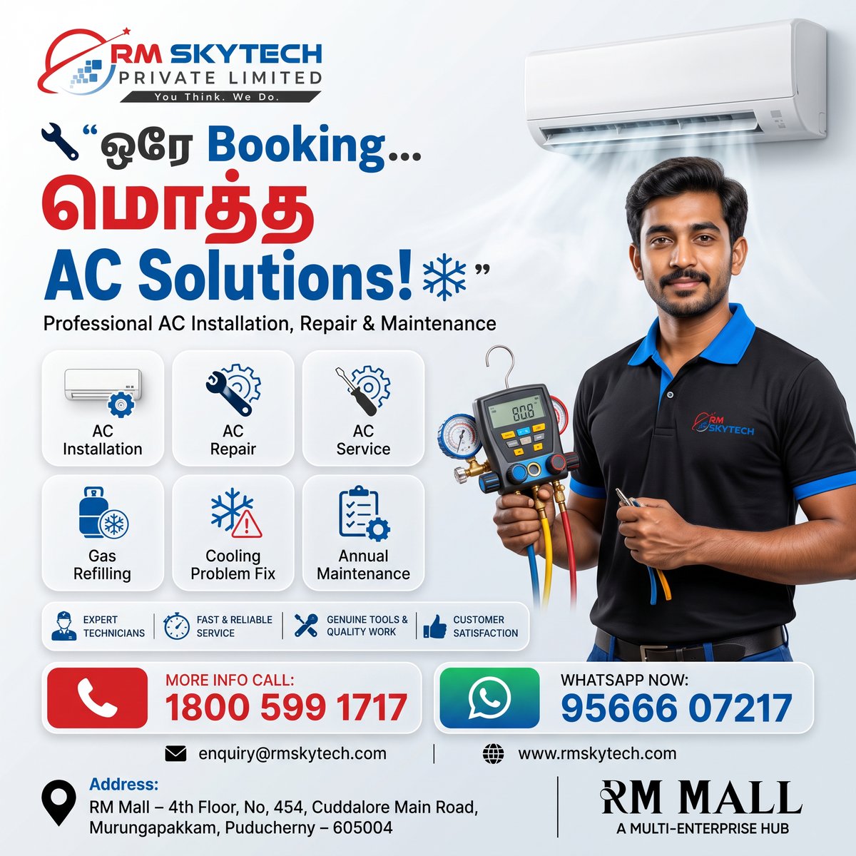 rm_repair_serv's tweet photo. ❄️ Book Today for Complete AC Solutions!

Need AC Installation, Repair, Service, Gas Refilling or Annual Maintenance?

#RMSkyTech #ACService #ACRepair #ACInstallation #HVAC #StayCool #Puducherry #CoolingSolutions https://t.co/95zkb3kEcP