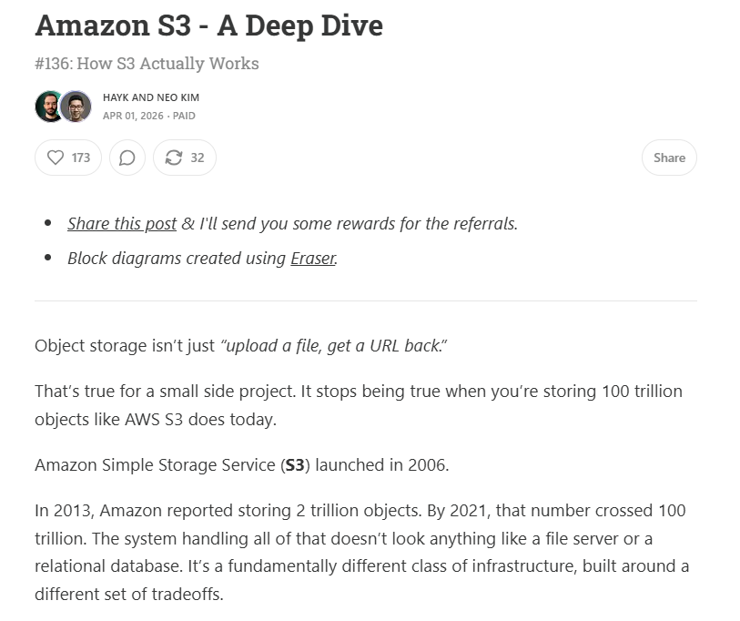 Hi_Mrinal's tweet photo. as you all know I was on a run to gather more and more information on how S3 transitioned from its one consistency to another I got to find soo many great reads on its internals from different sources

here are few (all the links in the comments) https://t.co/1FsyUspm1R