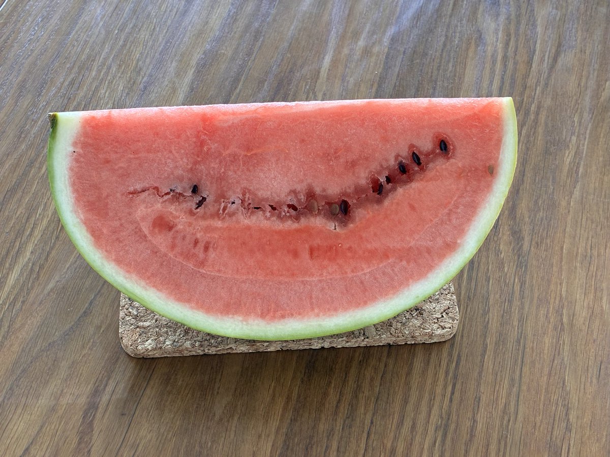 thedrunkcat's tweet photo. スイカ🍉🍉🍉

2.5kgもあって重かった😅
カットして冷やし中🎐 https://t.co/z4Ncye0nHt