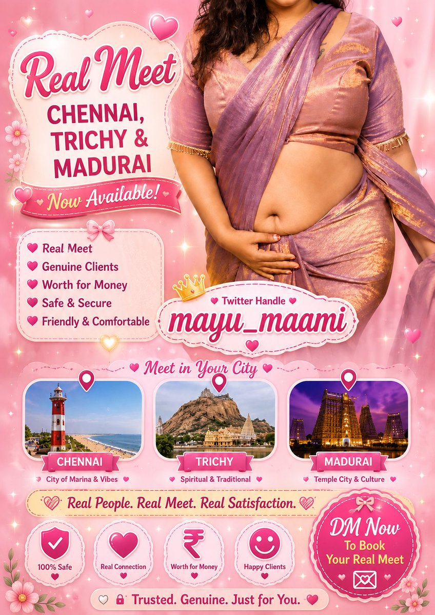mayu_maami's tweet photo. Hey....Guys

 CHENNAI,TRICHY&amp; MADURAI

la iruka genuine Clients mattum dm vanga🥵🍫💥

 Msg me:
https://t.co/9BcuyFOGJd 

Follw me:
https://t.co/zStCTnbfQj

#chennai #ChennaiOpen #realmeet
#hotgirl #InstaPost #horny https://t.co/5ZPB9pqanF