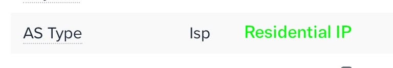 HexterYTA's tweet photo. 🚨Check your proxies right now!

if you’re sure that your proxy is residential, check this one metric first 👇🏻

Go to https://t.co/A2mBLWJboS enter your ip address and check the AS Type

If AS Type = Hosting. It’s usually a Datacenter IP.

If AS Type = ISP. You’re safe. it’s a residential IP.

@ProxyCheap is providing all these Datacenter IPs even though you’ve ordered a residential usually not every time.

they’re selling Datacenter IPs disguised as Residential usually.