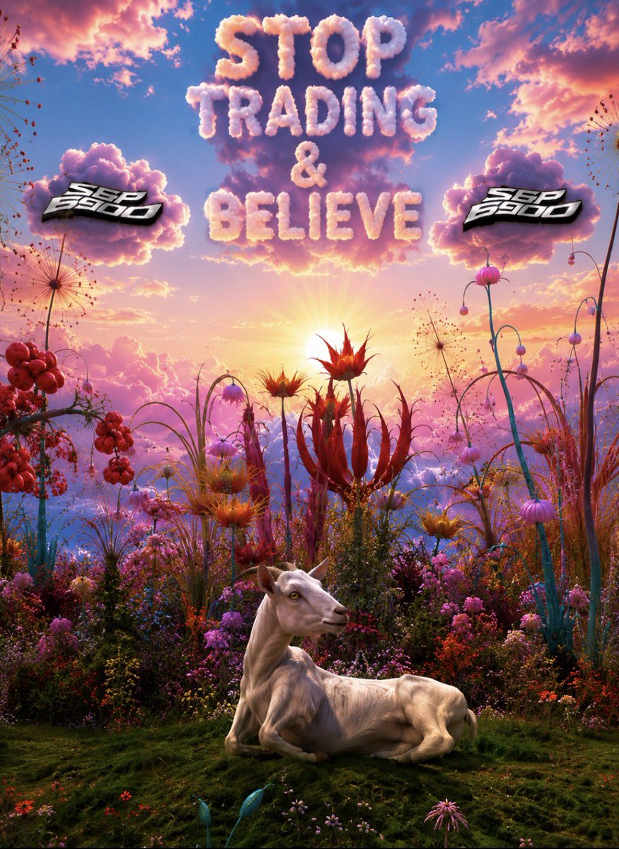 SPXalpha's tweet photo. Stop trading. Believe. $SPX6900 ☁️🐐 https://t.co/Zi8bkWNK3N