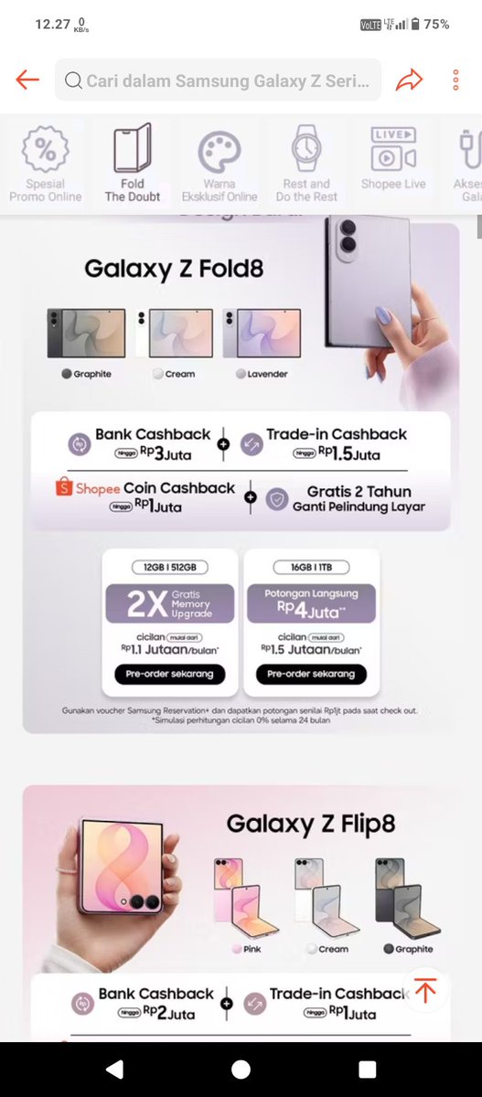 zaealone's tweet photo. @ShopeeID Nikmatin konten di #GalaxyZFold8 jadi lebih seru dengan rasio main screen 4:3 #FoldTheDoubt #ThisIsGalaxyZFold8xShopee” https://t.co/x801cyGFur