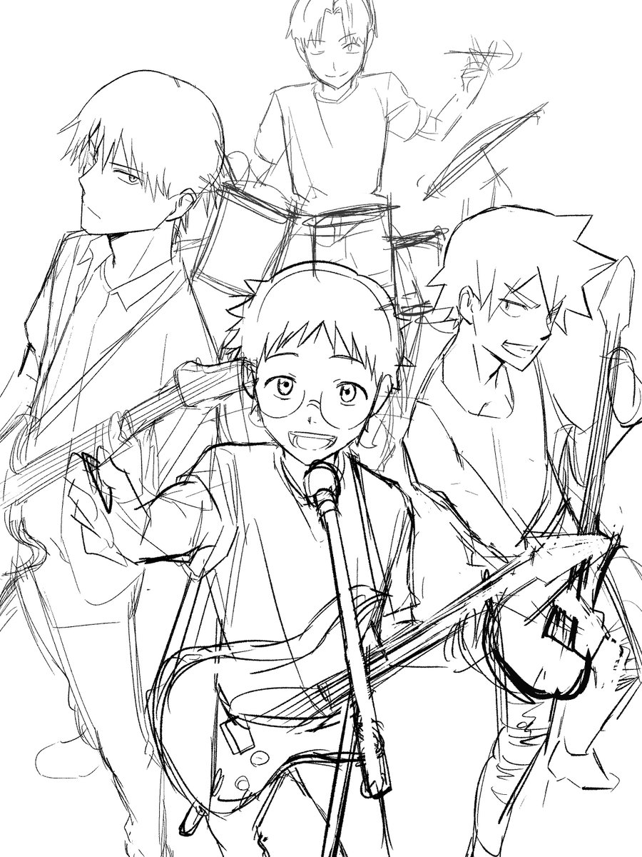 ataki1620's tweet photo. 一年軽音パロうぃぷ https://t.co/DSH8xm6DEp