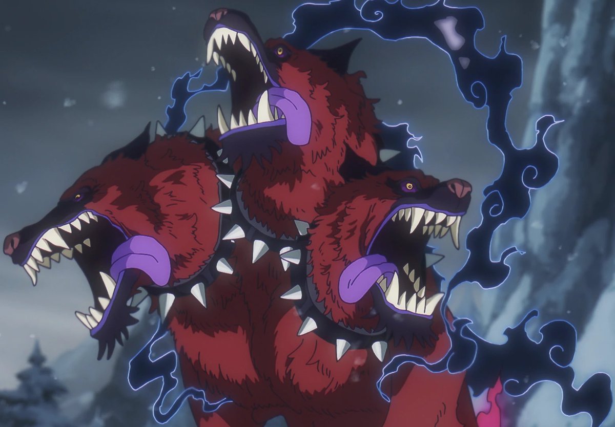 swordposting's tweet photo. Today’s Sword of The Day is: Cerberus from One Piece https://t.co/wBwGFSvlZO
