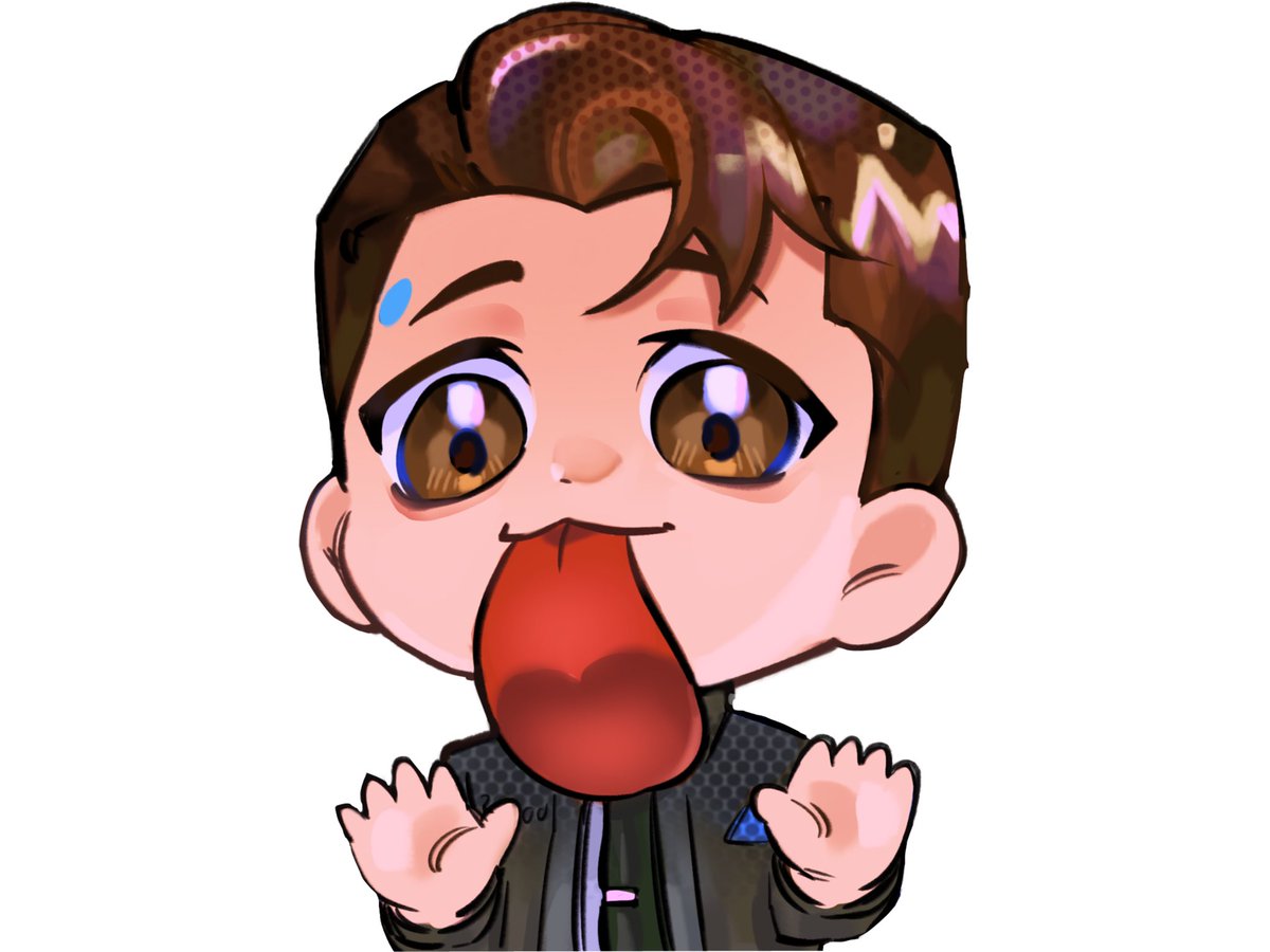 bigfartmonster's tweet photo. Do you guys want 2 see Connor as a sticker or pin?? 👀 👀 #dbh https://t.co/pZoDh3T4S6