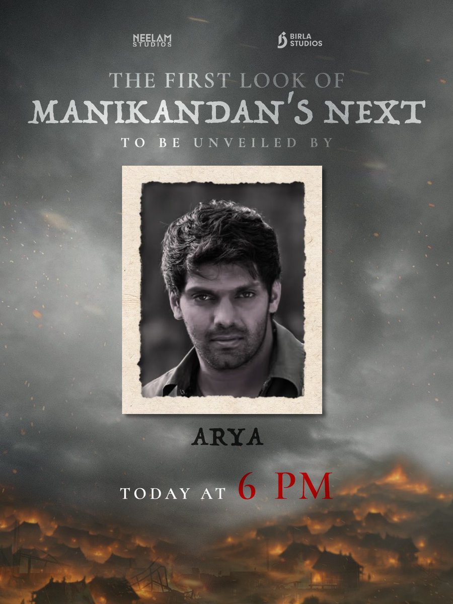 officialneelam's tweet photo. A hero may lead the fight. But a movement is built by the great people who stand beside him 🔥

Happy to have @mari_selvaraj @PushkarGayatri @arya_offl @VijaySethuOffl @shrutihaasan @AshokSelvan @iamharishkalyan reveal the First Look of Manikandan’s Next 💫

Today 6 PM! https://t.co/5XgSFezgcC