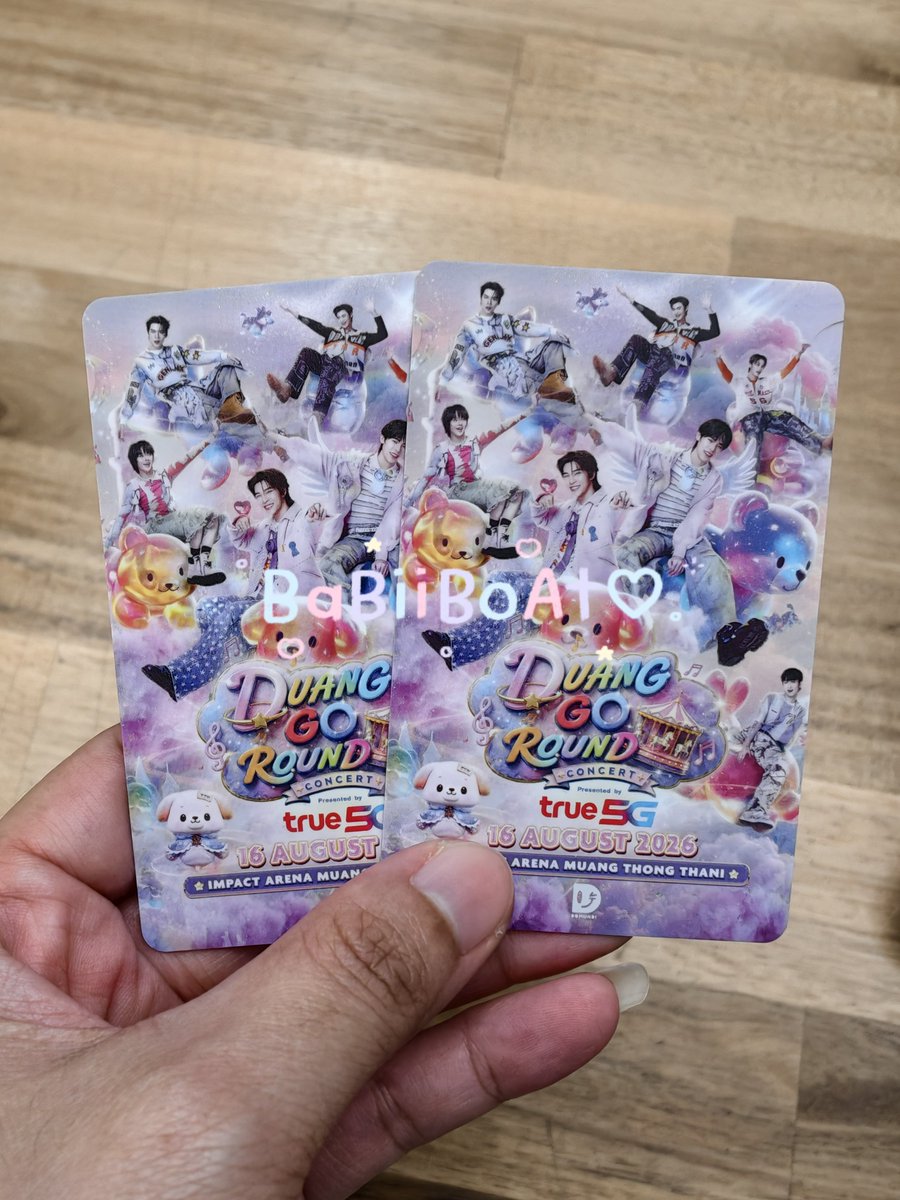 babiiboat16's tweet photo. แลกบัตรมาแล้ว😍

#DuangGoRoundConcert
#เจอด้วงที่อิมแพคนะเธอ https://t.co/zng7GFEnJU