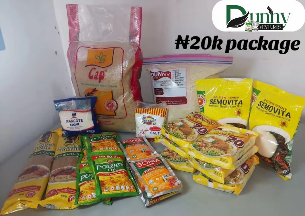 DunnyVentures's tweet photo. Do you know?

Real food is magic. It doesn’t just fill your belle,it powers your dreams.

I present to you the best affordable gift to give your fans/followers/needy.

Frame 1: ₦10k
Frame 2: ₦20k
Frame 3: ₦35k
DATA SERVICE IS ALSO AVAILABLE ✅

📍 Location: Ikorodu Lagos 

🚚 Delivery: Lagos, Ibadan,Ekiti,Ilorin,Osogbo and Ogun State.

@mrbayoa1 @Toadvenom063
@OHHMGitstbaba @avrilamaka
@painthesage @cuddlycyberczar