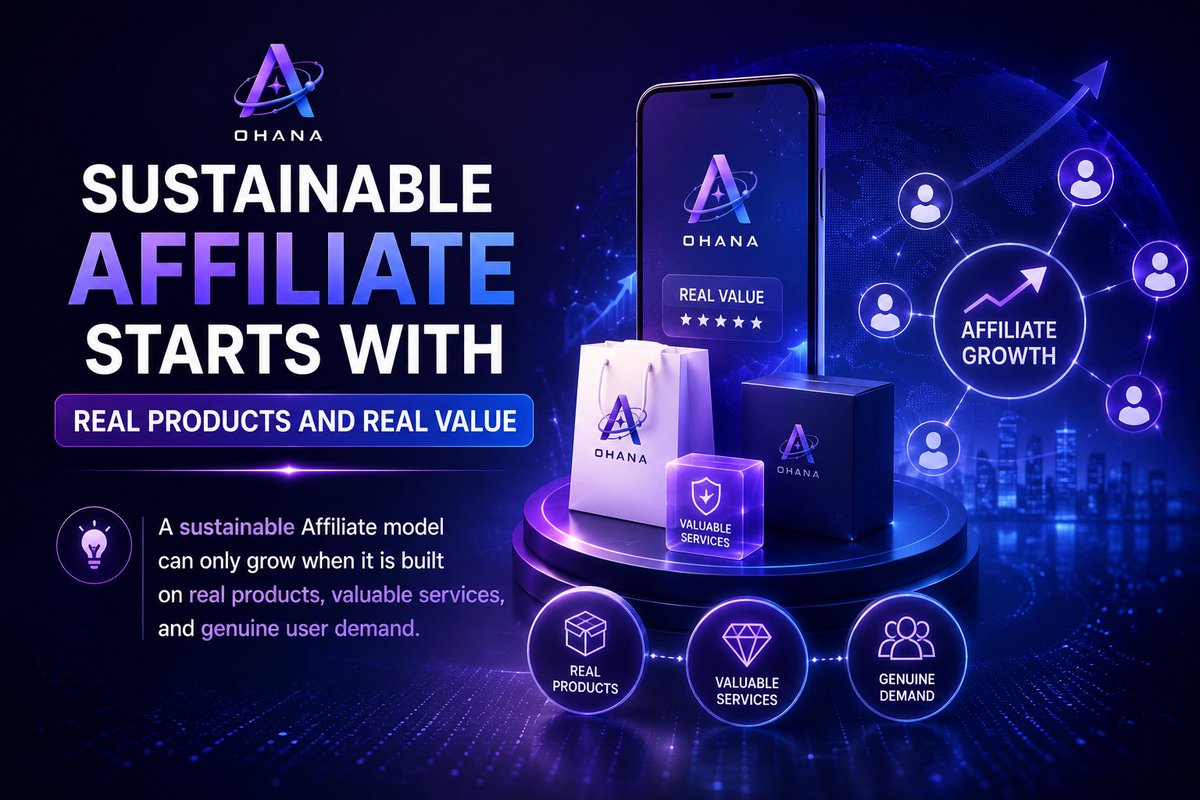 Ohanaastronixa's tweet photo. 🚀 Sustainable Affiliate isn't built on links alone.
It starts with:
✅ Real products
💡 Real value
👥 Real user demand
An ecosystem creates more opportunities to solve customer needs—not just generate transactions.
#OHANA #Affiliate #SuperApp #DigitalEconomy https://t.co/HBRdfQVVHA