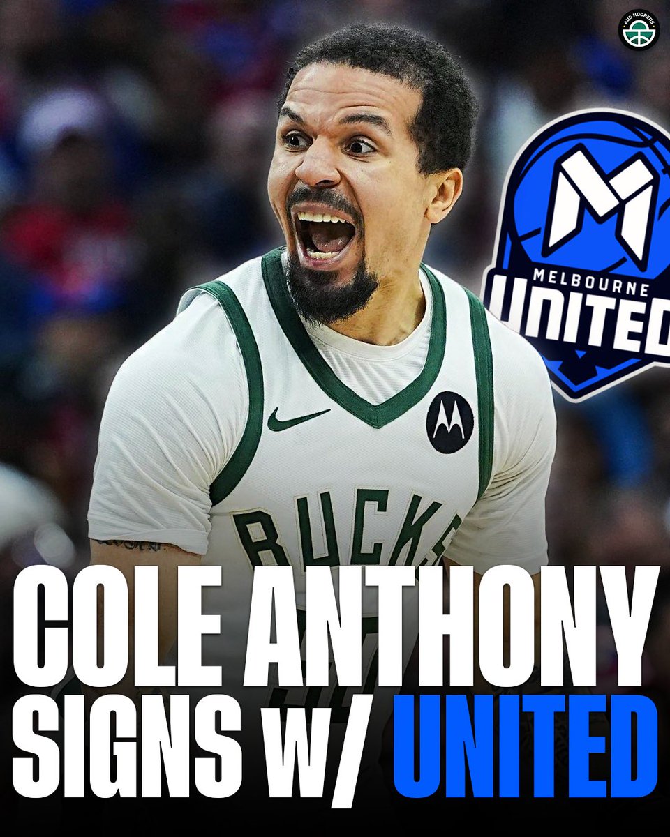 HoopersAus's tweet photo. COLE ANTHONY TO UNITED π£π₯
#ColeAnthony #MelbourneUnited #NBL #United #CreateTheHype https://t.co/lAa4xYjgor