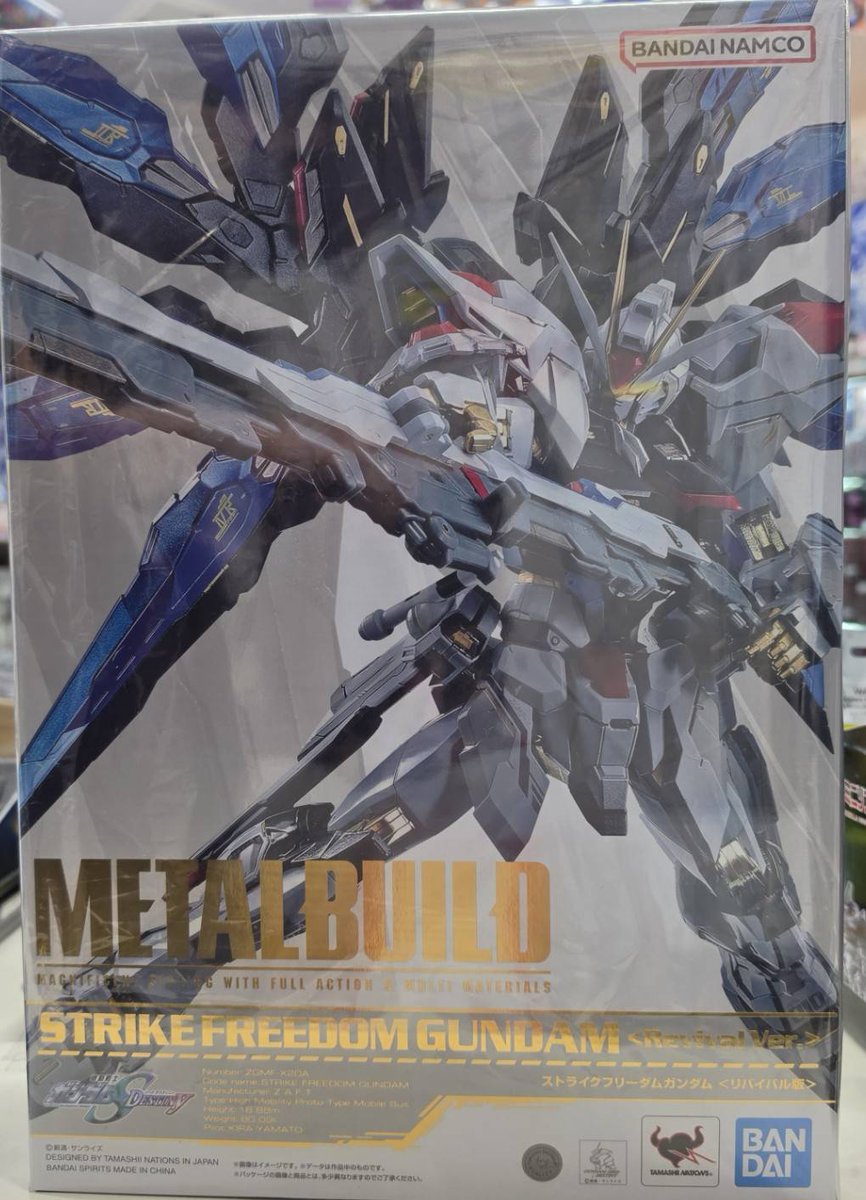 kokura_JUNGLE's tweet photo. METAL BUILD ストライクフリーダムガンダム<リバイバル版>
未開封品をお買取させていただきました!
#メタルビルド #機動戦士ガンダムSEED #SEEDDESTINY #あるあるCity https://t.co/djYikzcRHc