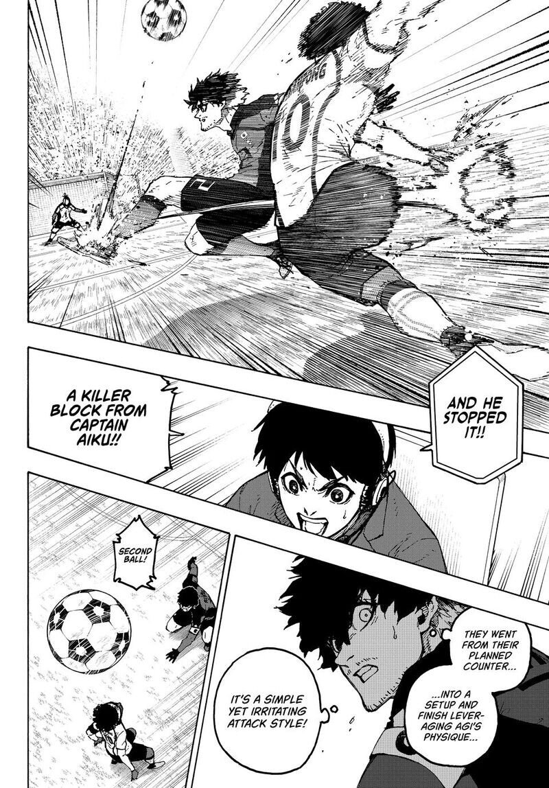 kaizen57070's tweet photo. Looks like aiku is finally waking up good to finally see him block a shot but gagamaru not so much #bluelock356 https://t.co/hrBosdZ4gJ