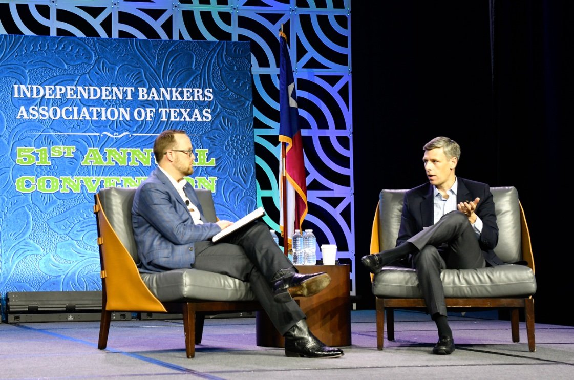 RepMcMaster's tweet photo. Thank you to the Independent Bankers Association of Texas for hosting me in Fort Worth.

Community banks power local economies, and the OCC remains committed to clear, consistent supervision that supports innovation while protecting safety and soundness. https://t.co/ynuYD8nB6F