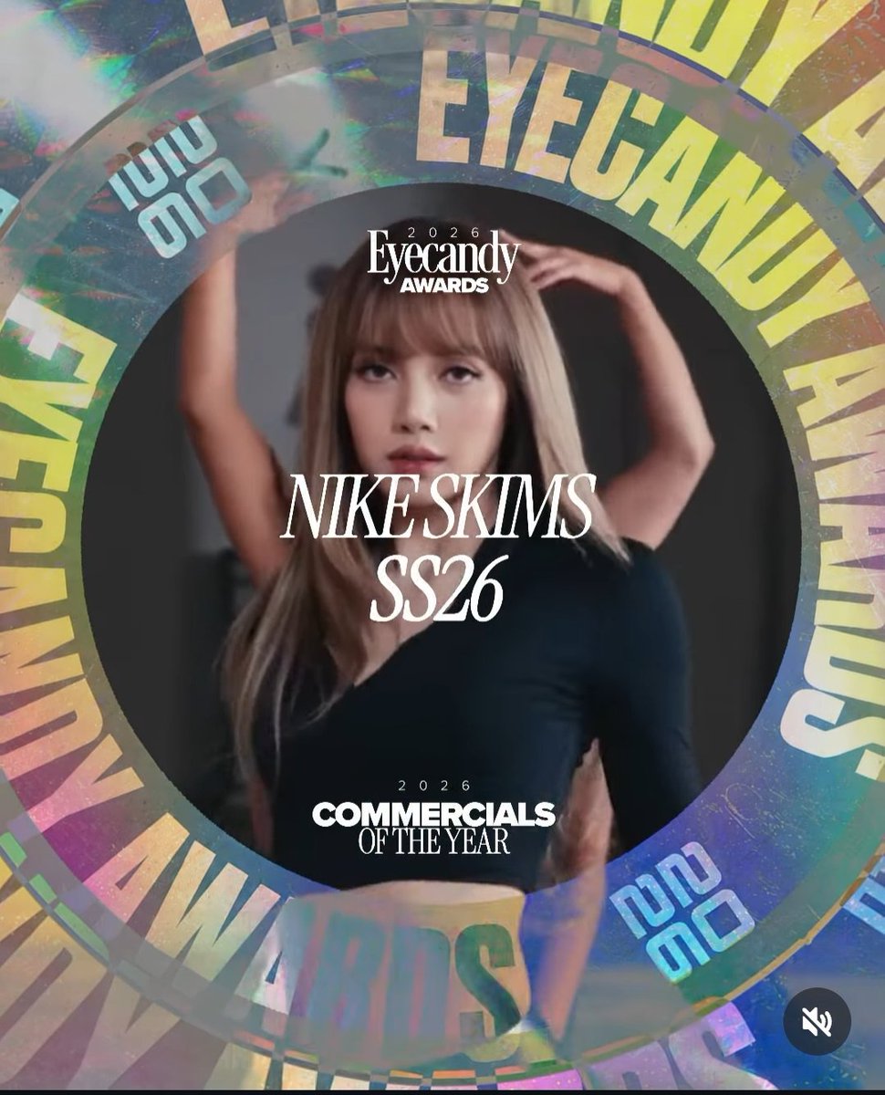 Kytkyt19's tweet photo. NikeskimsxLisa และ NIKE rip the script ชนะรางวัล COMERMERCIALS of the year จากงาน eyecandy awards รางวัลประจำปีที่จัดโดย Eyecandy (แพลตฟอร์มและคลังเก็บรวบรวมเทคนิคงานภาพระดับโลกสำหรับผู้สร้างสรรค์ผลงานวิดีโอ ผู้กำกับ และ Art Director) เพื่อยกย่องผลงานโฆษณา มิวสิกวิดีโอ และงานตัดต่อยอดเยี่ยมที่โดดเด่นด้านความคิดสร้างสรรค์และเทคนิคงานภาพ 
#LISAxNIKE