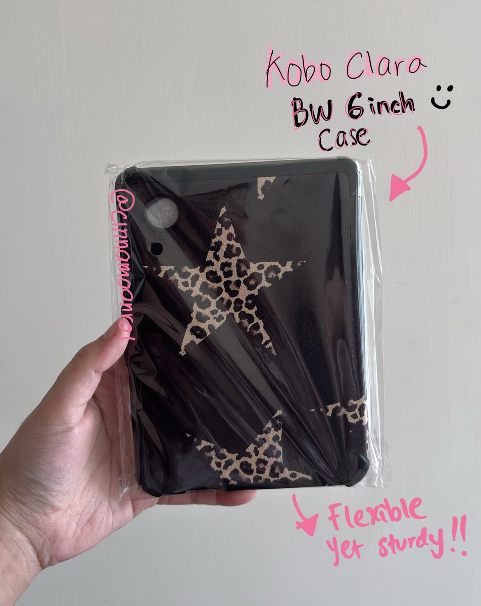 cinnamoanrol's tweet photo. hi oomfs help rt please. want to sell case kobo clara bw 6inch karena ga sengaja kecheckout 2 😭 condition new banget no defect dijual setengah harga :) #wts #zonauang https://t.co/zP1GiJPQWK
