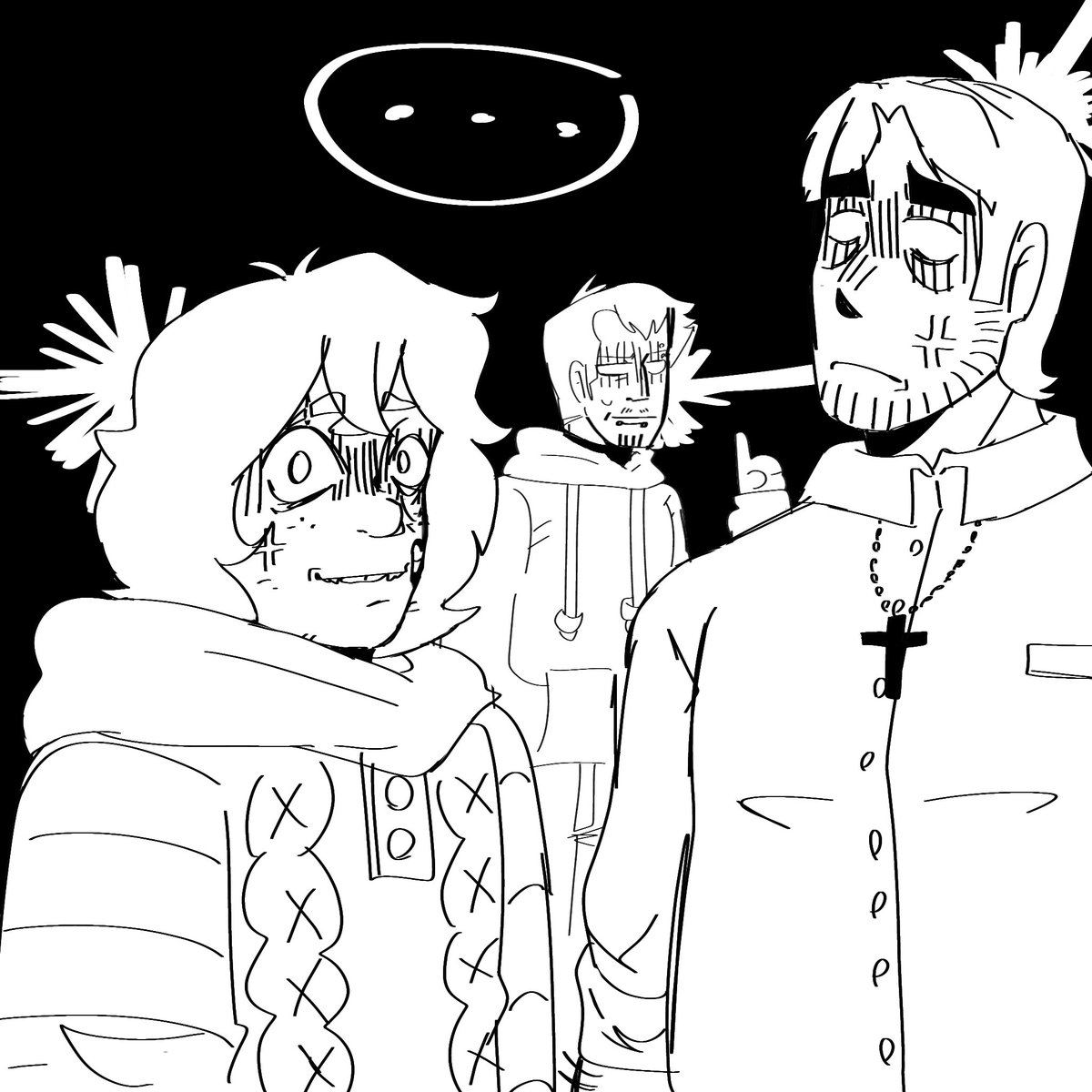 LaynnyEster's tweet photo. ¿Los Proxys están celosos? En serio, alejen a esa chica de María.
#ticcitoby #masky #hoodie #creepypasta https://t.co/ceY4hb3IeI