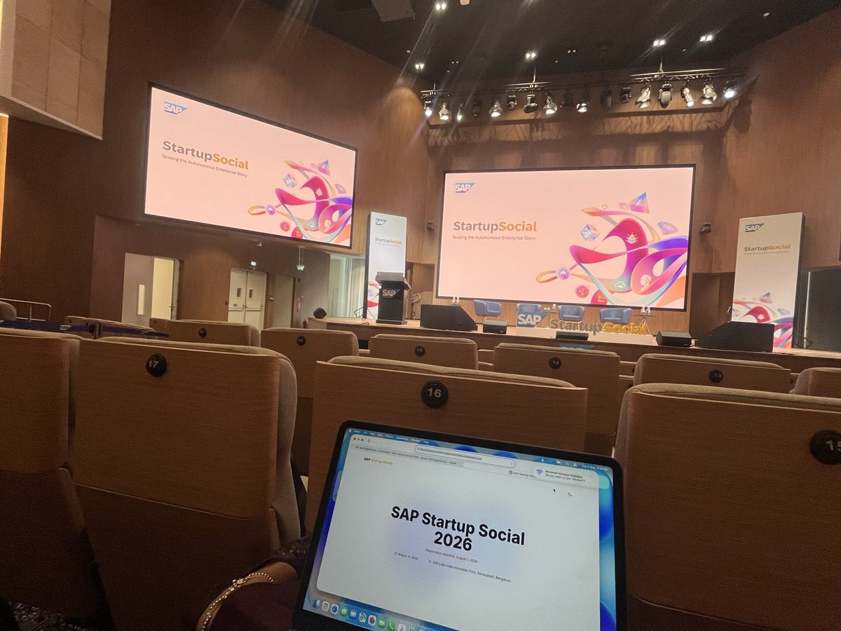Richa077's tweet photo. Glad to be part of SAP Startup Social and walking down the experience center https://t.co/jeQekSxGvy