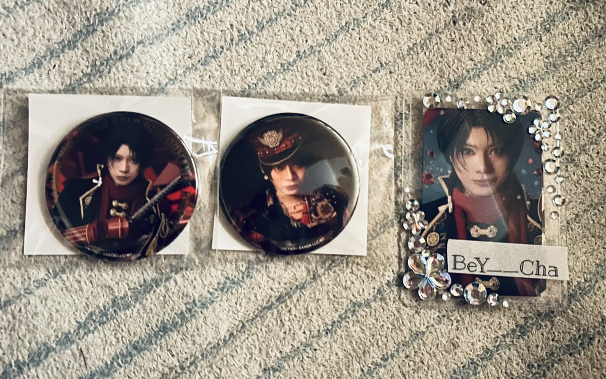 BeY__Cha's tweet photo. 【交換���ミュージカル刀剣乱舞 刀ミュ 加州清光単騎出陣 単騎 缶バッジ

譲：画像1・2

求：画像3

同種交換のみ

郵送交換優先

検索から気軽にお声がけください😊 https://t.co/T7PRiIH58S
