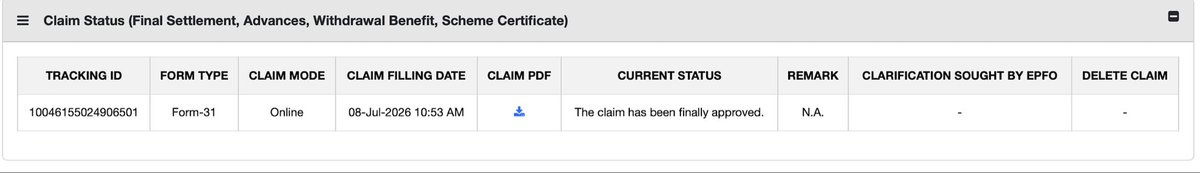 EhsanullahSK's tweet photo. Day 29:

@officialepfo @epfokandivaliw1 

Some movement to status, its says approved.
When will I get amount credited now ? https://t.co/Q37rWDb4fD