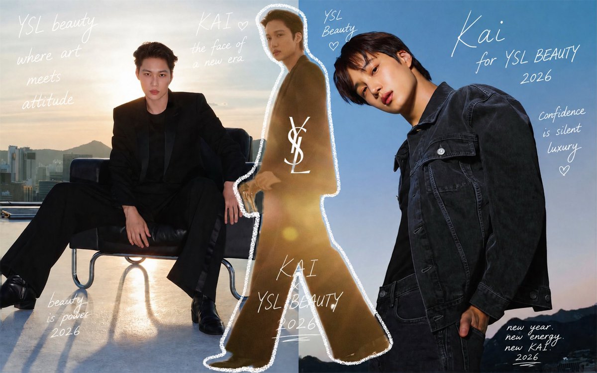 kaiediit's tweet photo. #KAIxYSLBeauty https://t.co/TM7RKHuW9a
