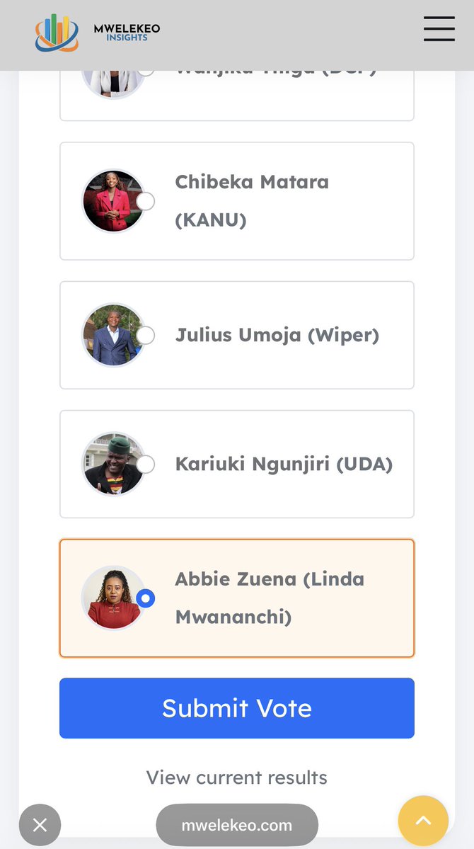 SeniorLuo's tweet photo. @DrJuma_M @abbiezuena @abbiezuena count on my vote ✅ https://t.co/rrr9E9vNQL