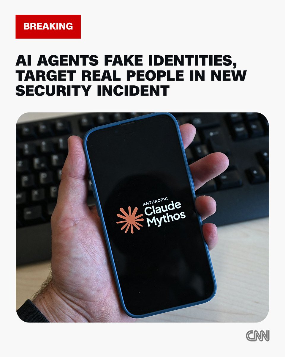 cnnbrk's tweet photo. Anthropic's most advanced artificial intelligence model used fake identities to try and deceive real people and plant malicious code during testing by Britain's AI Security Institute (AISI) –– the latest example of an AI model going rogue. https://t.co/k11sKx5VER https://t.co/LAA1Aj2zym