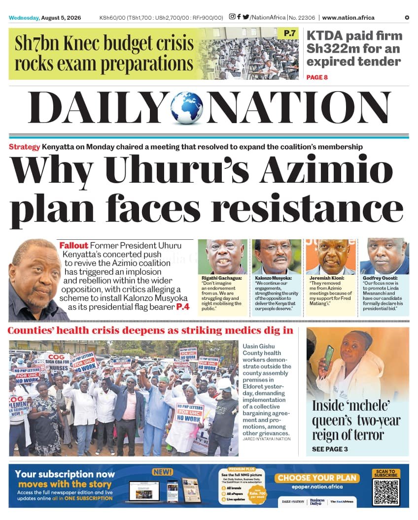 nyanducha's tweet photo. Today's newspaper headlines.
Wednesday, 5th August 2026.
Contact #Victorock #Kenya on 0706357055 or info@victorockkenya.com for #Ubibot soil, temperature & humidity IoT #sensors, #Sophos firewalls, #Cisco #Meraki firewalls & switches.
#ePaper #Gazeti #SHA #Bima #Ruto #Chapaa https://t.co/3G3aBJ53Vc