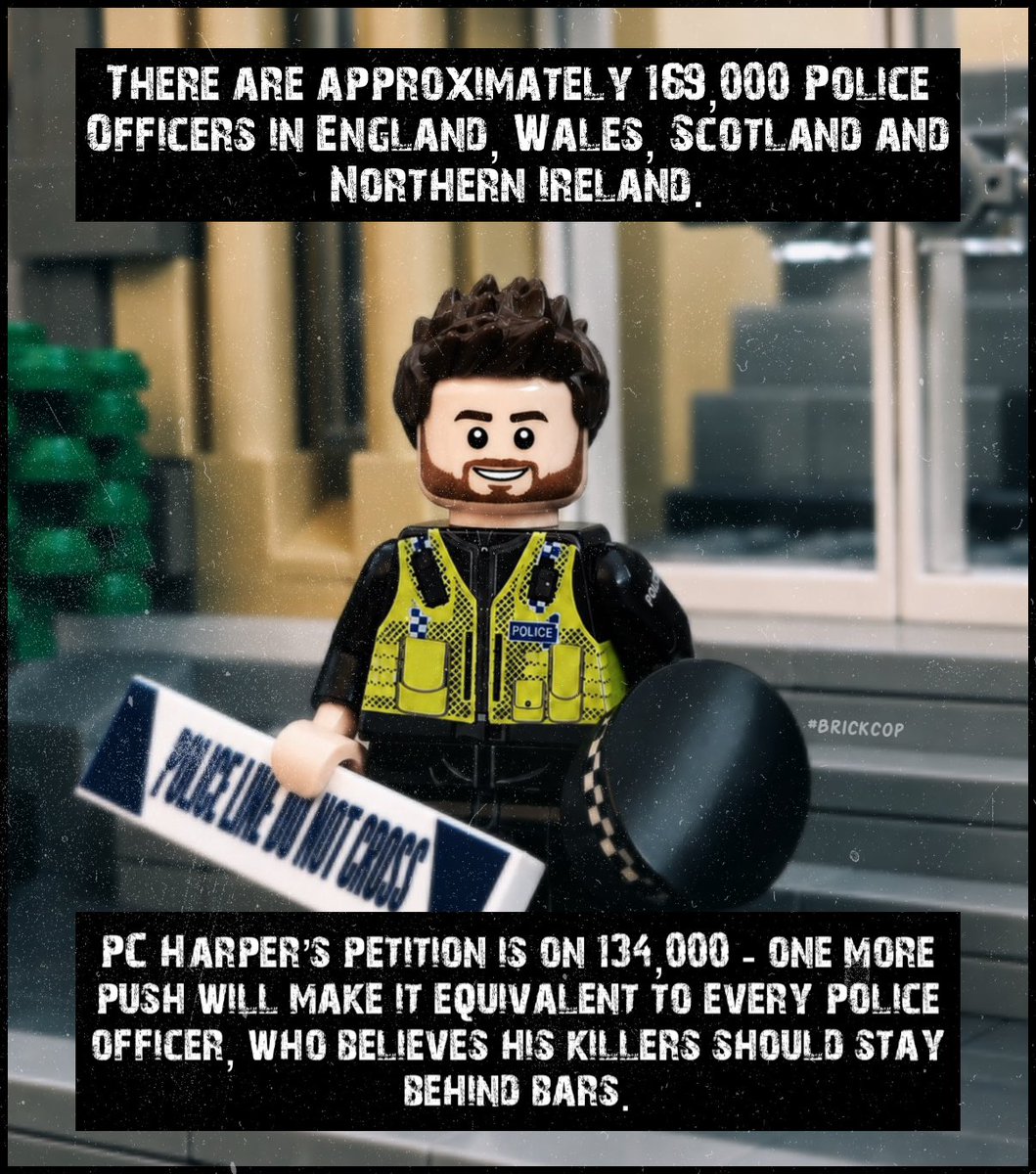 Brick_Cop's tweet photo. Thank you all so much for sharing and signing PC Harper’s petition.

An incredible effort and a demonstration of the outrage we all feel. It’s on over 134,000. Which is almost the equivalent of all of the Police Officers in the United Kingdom.

One more push. 🔥

#ThinBlueLine 🚨 https://t.co/KNSpkhozCi