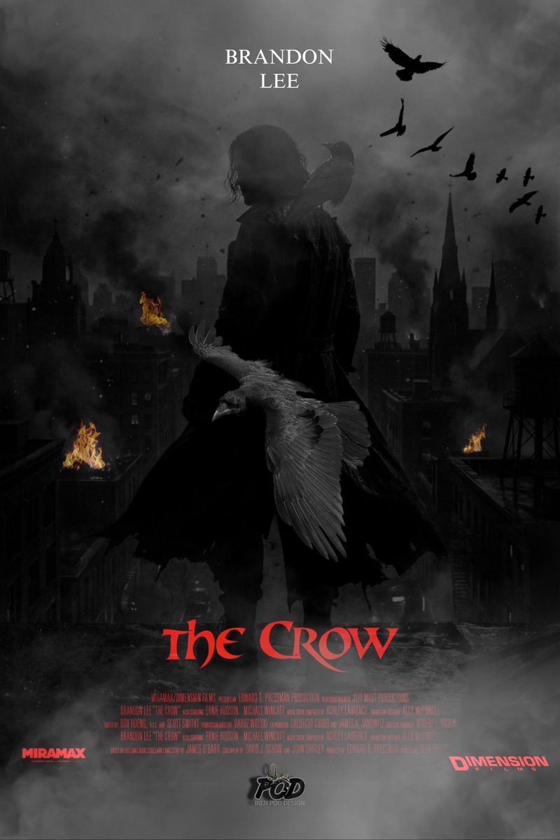 IrenPodOfficial's tweet photo. New poster design 🖤🐦⬛
Brandon Lee as Eric Draven "The Crow" 1994 🎞️
│
╰─➣Poster by ©️ @IrenPodOfficial
If you want to see all the posters, check my account IG:
│
╰─➣ @ crowa1ife follow for more
#theCROW #brandonlee #postermovie #posterartist #crow #posterdesign https://t.co/a5jeZEX3zt