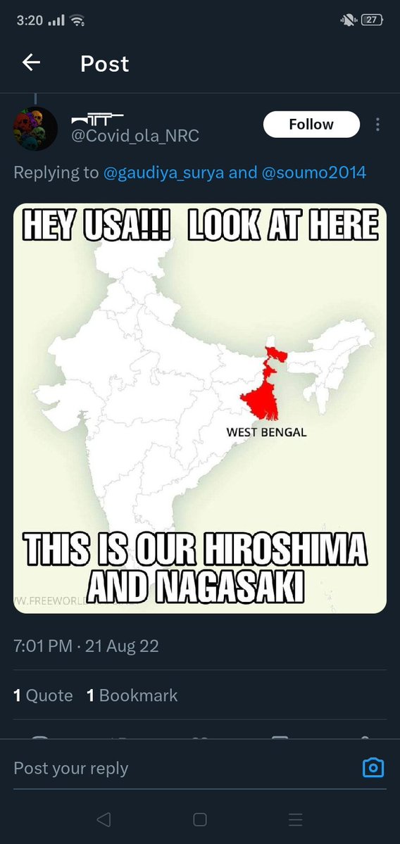 MalaunLPosting's tweet photo. @TenMinuteSW @petrolerpamp @Thesonderous @ja17fan2003 Your Gopal Patha didn't save the arse of hindus of Noakhali. Meanwhile your virat hindu bros: https://t.co/gat0DSNdrm