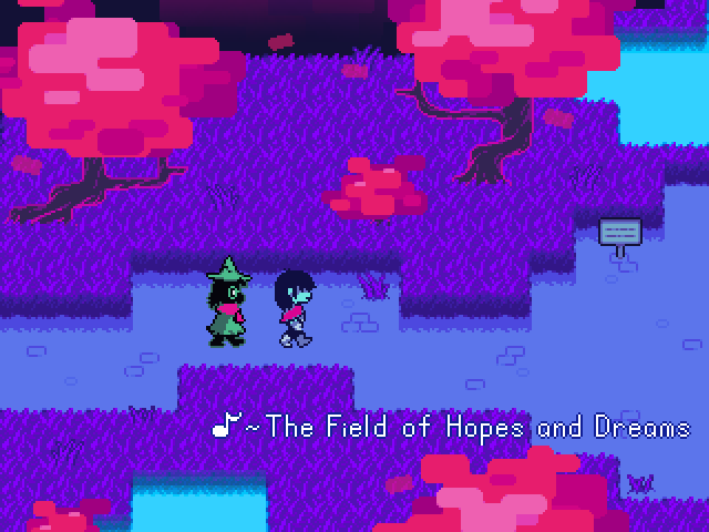 delicioushazoki's tweet photo. The Field of Hopes and Dreams if it was based more closely on the concept art:

#deltarune https://t.co/JEi2rDywEN