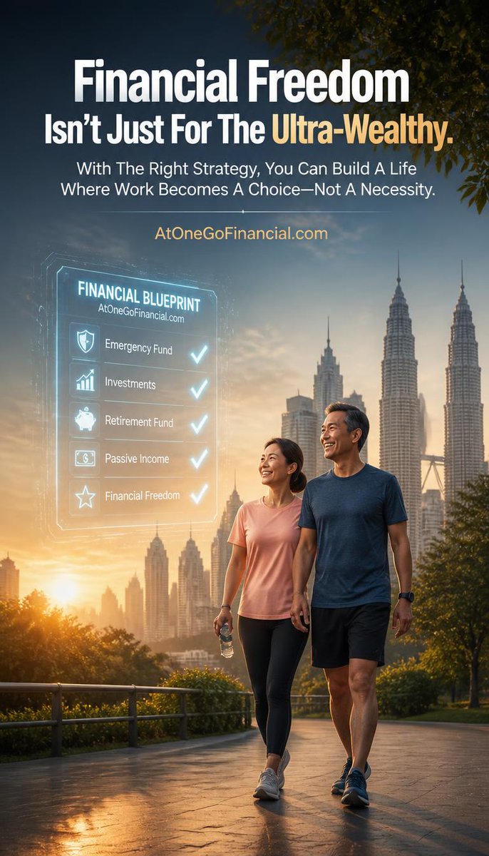 AtonegoF's tweet photo. Financial Freedom Isn't Just For The Ultra-Wealthy - With The Right Strategy, You Can Build A Life Where Work Becomes A Choice—Not A Necessity
#FIRE #FIREMalaysia #RetireEarly #MalaysianMoney #FinancialFreedom #WealthBuilding #AtOneGoFinancial https://t.co/guWP4649Kv