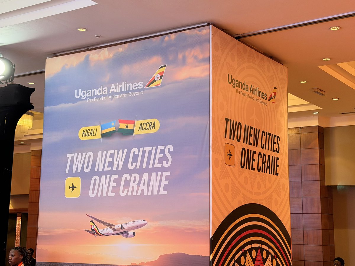 MKarekye's tweet photo. Hello Africa🎉🎉Kigali and Accra. @UG_Airlines now flying to these two cities. https://t.co/CCa81jsr5N